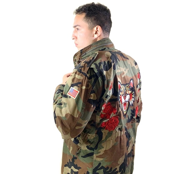 Custom Vintage US Army Camo Jacket - Picture 3 of 4